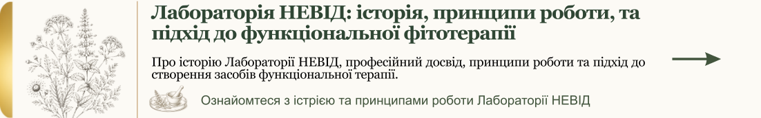 Лабораторія НЕВІД: історія, принципи роботи та підходи до функціональної фітотерапії